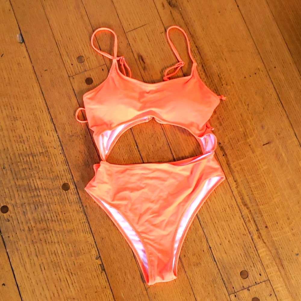 Neon Orange swimsuit